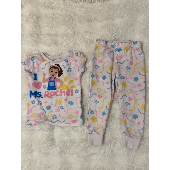 Ms. Rachel Other - Ms. Rachel 12M Toddler Pajama Set 2-Piece I Love Ms Rachel Shirt & Print Pants
